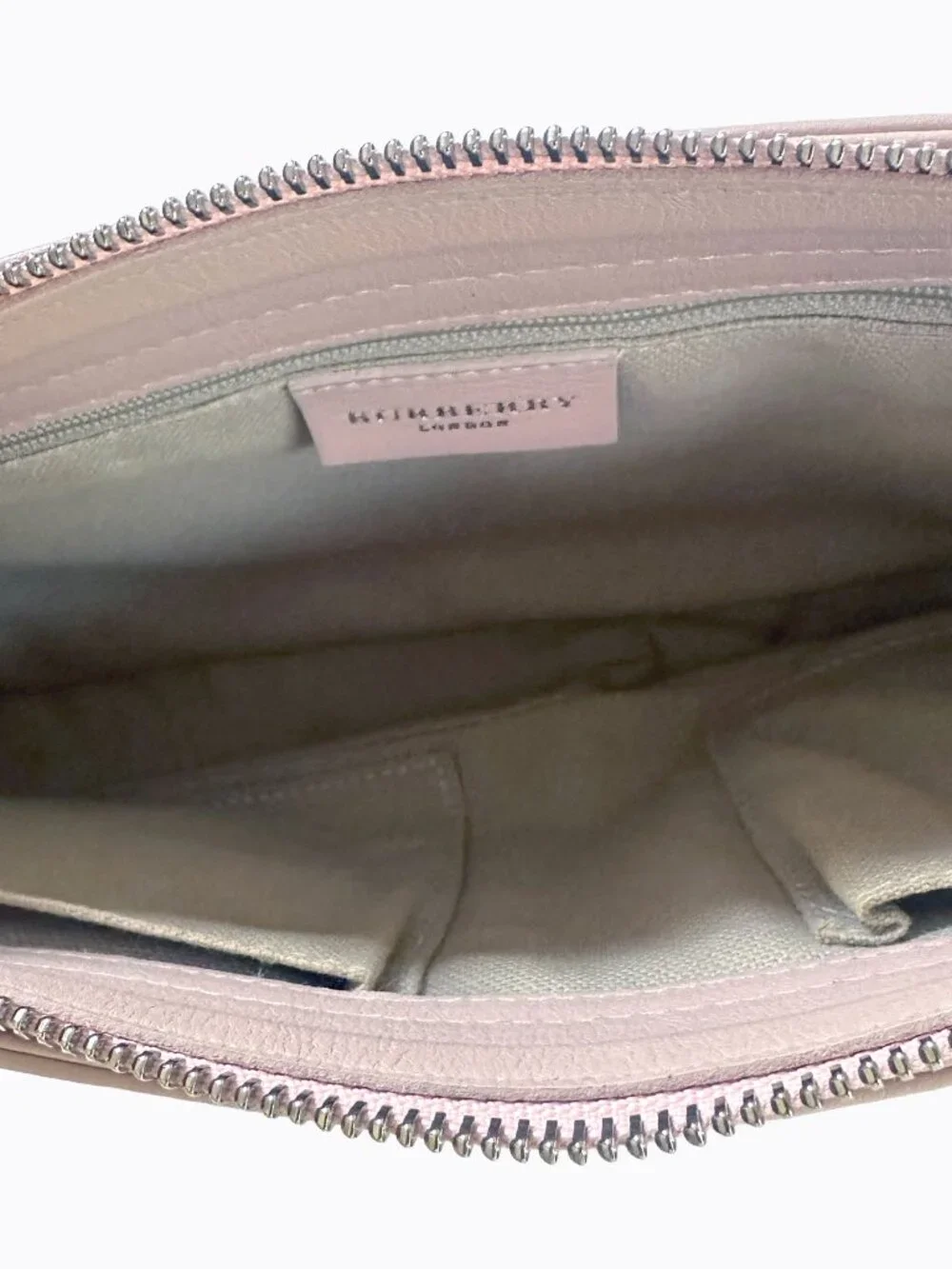 Vtg Burberry Pink Leather Baguette Shoulder Bag Y2K Italian Luxury Hobo Purse